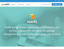 Tablet Screenshot of notifii.com